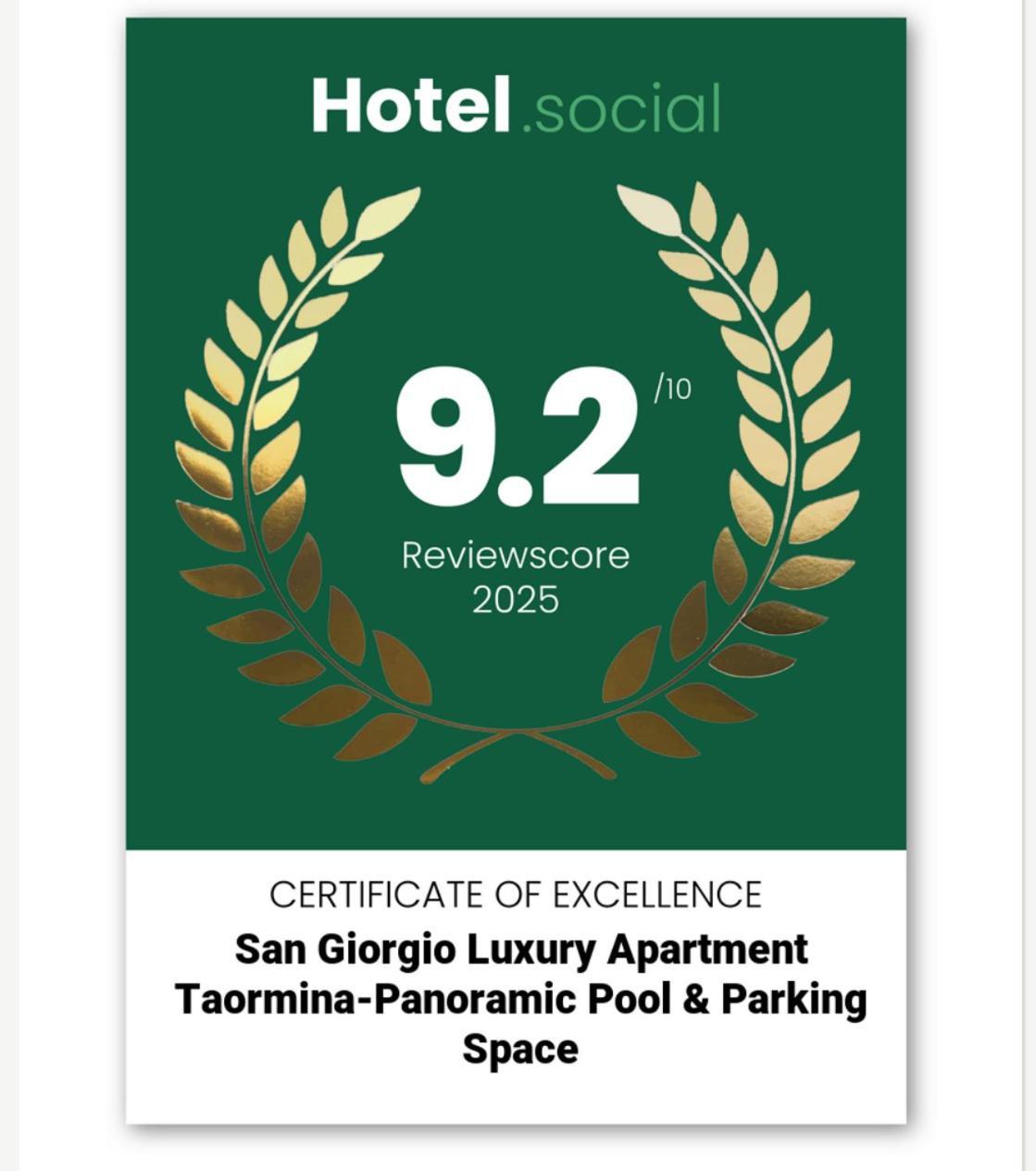 San Giorgio Luxury Apartment Taormina-Panoramic Pool & Parking Space Buitenkant foto