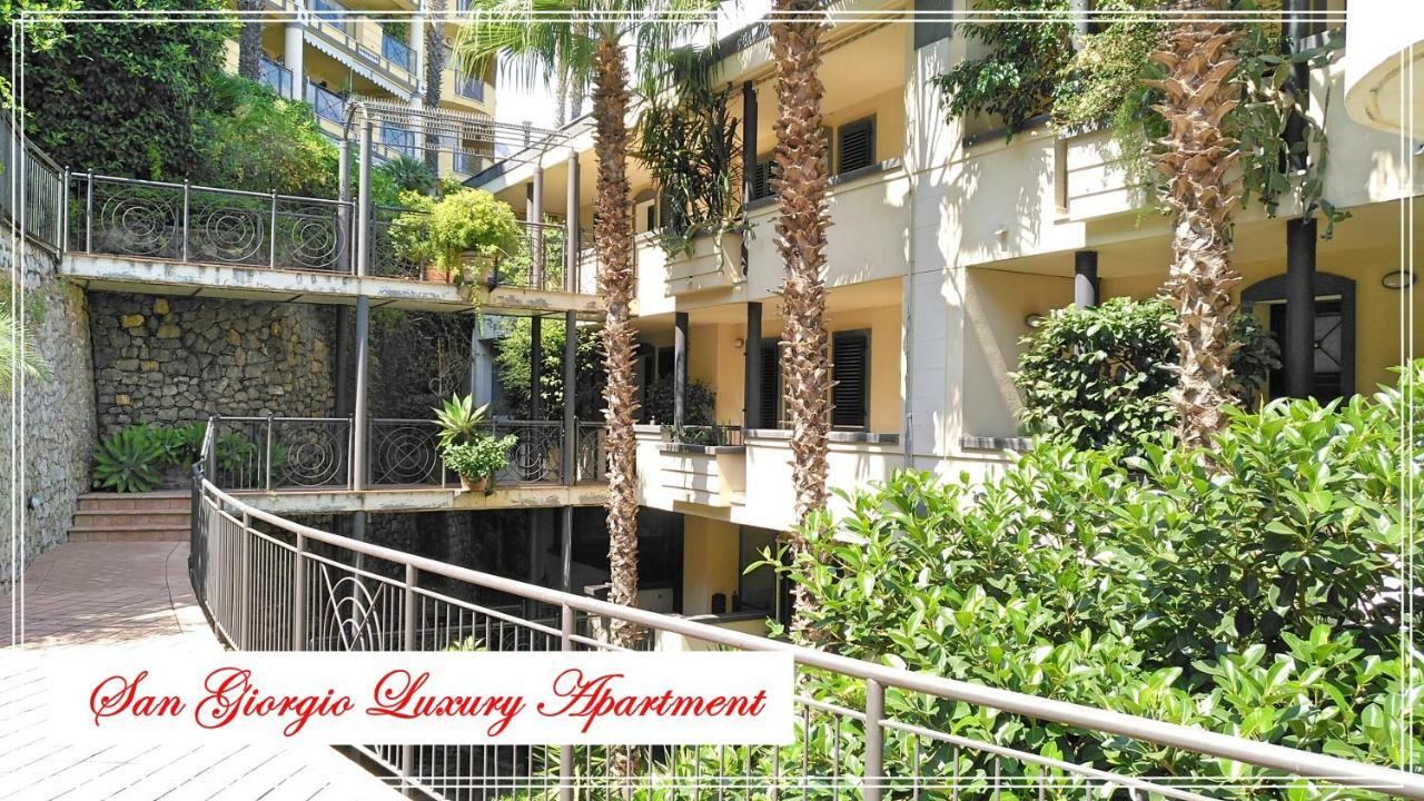 San Giorgio Luxury Apartment Taormina-Panoramic Pool & Parking Space Buitenkant foto
