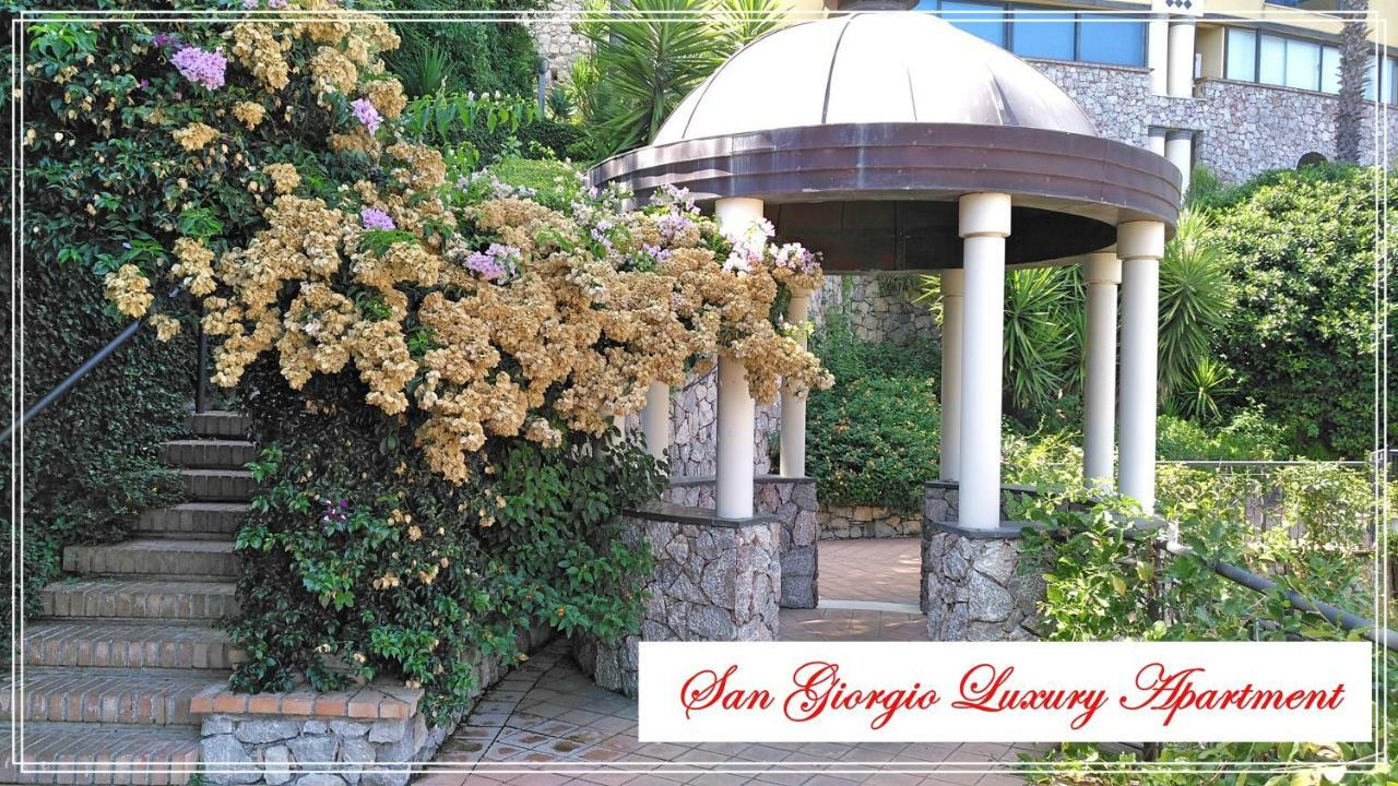 San Giorgio Luxury Apartment Taormina-Panoramic Pool & Parking Space Buitenkant foto